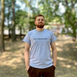 Футболка чоловіча 646 grey р.44-54 "Mary Brand" недорого оптом від прямого постачальника