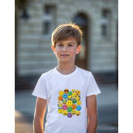 Фотография Футболка детская на мальчика 815 white р.134-152 "Mary Brand" недорого оптом от прямого поставщика