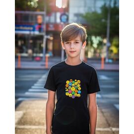 Фотография Футболка детская на мальчика 816 black р.134-152 "Mary Brand" недорого оптом от прямого поставщика