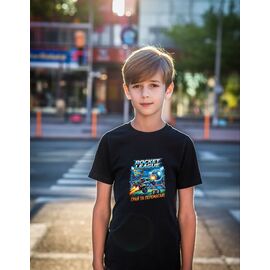 Фотография Футболка детская на мальчика 819 black р.134-152 "Mary Brand" недорого оптом от прямого поставщика