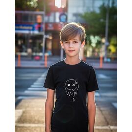 Фотография Футболка детская на мальчика 827 black р.134-152 "Mary Brand" недорого оптом от прямого поставщика