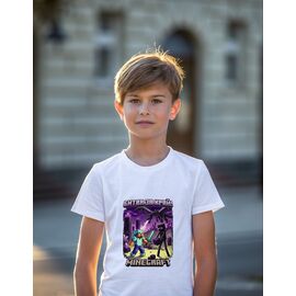 Фотография Футболка детская на мальчика 831 white р.134-152 "Mary Brand" недорого оптом от прямого поставщика