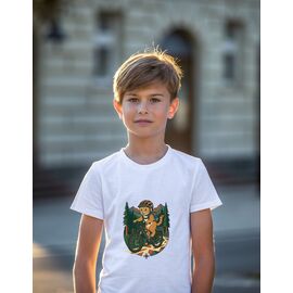 Фотография Футболка детская на мальчика 834 white р.134-152 "Mary Brand" недорого оптом от прямого поставщика