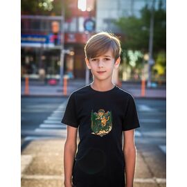 Фотография Футболка детская на мальчика 836 black р.134-152 "Mary Brand" недорого оптом от прямого поставщика