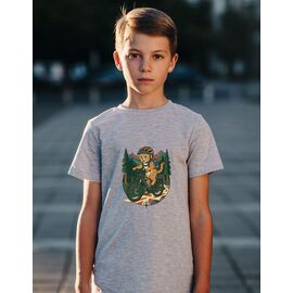 Фотография Футболка детская на мальчика 837 grey р.134-152 "Mary Brand" недорого оптом от прямого поставщика