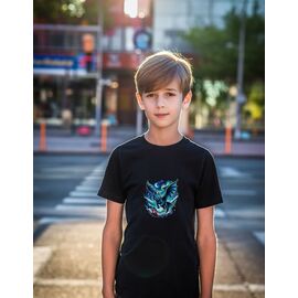 Фотография Футболка детская на мальчика 844 black р.134-152 "Mary Brand" недорого оптом от прямого поставщика