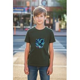 Фотография Футболка детская на мальчика 848 green р.134-152 "Mary Brand" недорого оптом от прямого поставщика