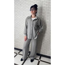 Костюм жіночий 034 grey р.50-56 "VALENTINA" недорого оптом від прямого постачальника