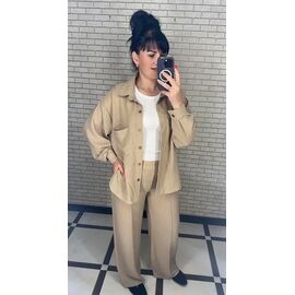 Костюм жіночий 034-1 beige р.42-52 "VALENTINA" недорого оптом від прямого постачальника