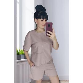 Костюм жіночий 042 beige р.42-50 "VALENTINA" недорого оптом від прямого постачальника