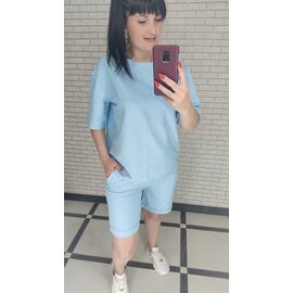 Костюм жіночий 043-3 l.blue р.48-56 "VALENTINA" недорого оптом від прямого постачальника