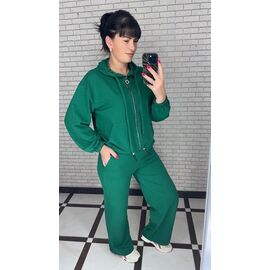Фотография Костюм спортивный женский тёплый 078 green р.42-52 "VALENTINA" недорого оптом от прямого поставщика