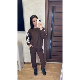 Фотография Костюм спортивный женский тёплый 110 brown р.42-52 "VALENTINA" недорого оптом от прямого поставщика