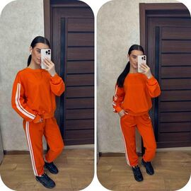 Фотография Костюм спортивный женский тёплый 110 orange р.42-52 "VALENTINA" недорого оптом от прямого поставщика