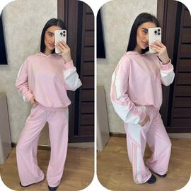 Фотография Костюм спортивный женский тёплый 110 pink р.42-52 "VALENTINA" недорого оптом от прямого поставщика