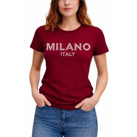 Фотография Футболка женская AL141 wine р.M-3XL "Алия" недорого оптом от прямого поставщика