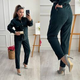 Костюм жіночий 1002 green р.42-52 "Alisa Brand" недорого оптом від прямого постачальника