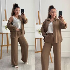 Костюм жіночий 101 beige р.42-52 "Alisa Brand" недорого оптом від прямого постачальника