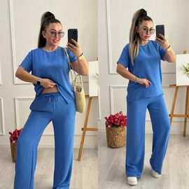 Костюм жіночий 222 l.blue р.42-52 "Alisa Brand" недорого оптом від прямого постачальника