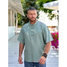 Фотография Рубашка мужская летняя 401 mint р.S-L "Alisa Brand" недорого оптом от прямого поставщика