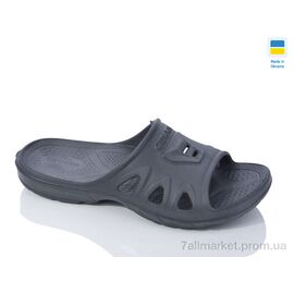 Шльопанці жіночі полегшені Літо Гіпаніс П117 графіт (8 пар р.36-40) "Progress" недорого оптом від прямого постачальника