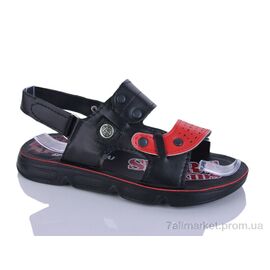Фотография Сандалии детские летние Лето 63001-9 black (6 пар р.30-35) "DeMur" недорого оптом от прямого поставщика