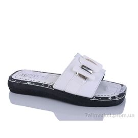 Шльопанці жіночі полегшені Літо 63001-7 white (6 пар р.36-41) "DeMur" недорого оптом від прямого постачальника