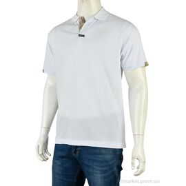 Футболка чоловіча Літо 09869-2 aogedini білий (4 шт. р.сіткаL-3XL) "Obuvok" недорого оптом від прямого постачальника