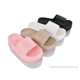 Шльопанці жіночі полегшені Літо D722 mix (12 пар р.36-41) "Alex" недорого оптом від прямого постачальника