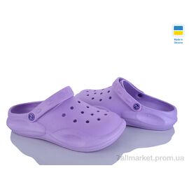 Фотография Кроксы женские летние Лето DS сабо10 бузковий (12 пар р.37-41) "Vladimir" недорого оптом от прямого поставщика