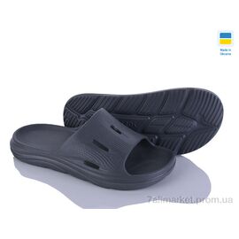 Шльопанці чоловічі пляжні Літо Крок С119 сірий (6 пар р.41-45) "Vladimir" недорого оптом від прямого постачальника