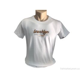 Футболка чоловіча Літо C006 білий (4 шт. р.сіткаM-2XL) "TurkishBrend" недорого оптом від прямого постачальника