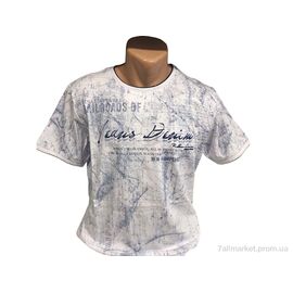 Футболка чоловіча Літо 9845 білий (4 шт. р.сіткаL-3XL) "TurkishBrend" недорого оптом від прямого постачальника