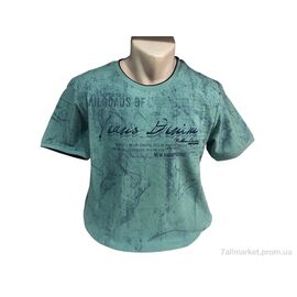 Футболка чоловіча Літо 9845 мята (4 шт. р.сіткаL-3XL) "TurkishBrend" недорого оптом від прямого постачальника