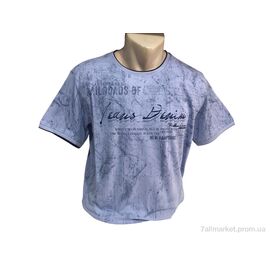 Футболка чоловіча Літо 9845 бузковий (4 шт. р.сіткаL-3XL) "TurkishBrend" недорого оптом від прямого постачальника