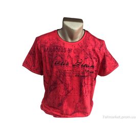Футболка чоловіча Літо 9845 червоний (4 шт. р.сіткаL-3XL) "TurkishBrend" недорого оптом від прямого постачальника