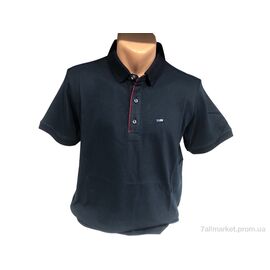 Футболка чоловіча Літо 9126 синій (4 шт. р.сіткаL-3XL) "TurkishBrend" недорого оптом від прямого постачальника