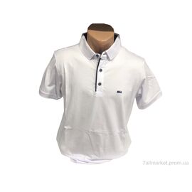 Футболка чоловіча Літо 9126 білий (4 шт. р.сіткаL-3XL) "TurkishBrend" недорого оптом від прямого постачальника