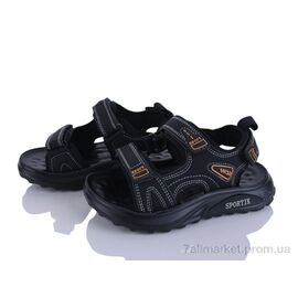 Босоніжки дитячі літні Літо ZY009 black (8 пар р.27-32) "Sportik" недорого оптом від прямого постачальника