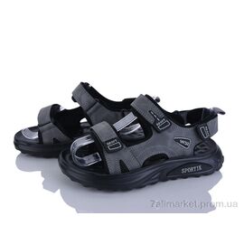 Босоніжки дитячі літні Літо ZY008 grey (8 пар р.32-37) "Sportik" недорого оптом від прямого постачальника