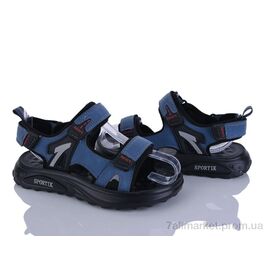Босоніжки дитячі літні Літо ZY014 navy (8 пар р.32-37) "Sportik" недорого оптом від прямого постачальника