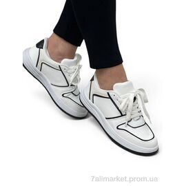 Фотография Кроссовки женские модные Весна/осень Z-W white (8 пар р.36-40) "I8denim" недорого оптом от прямого поставщика