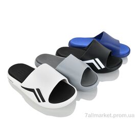 Шльопанці чоловічі пляжні Літо 829-0 mix (12 пар р.40-45) "M&L  Alex13" недорого оптом від прямого постачальника