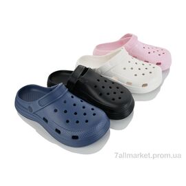 Крокси жіночі літні Літо W161 mix (12 пар р.36-41) "M&L  Alex13" недорого оптом від прямого постачальника