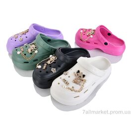 Крокси жіночі літні Літо 176-2 mix (12 пар р.36-40) "M&L  Alex13" недорого оптом від прямого постачальника