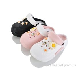 Крокси жіночі літні Літо SD10605 mix (12 пар р.36-40) "M&L  Alex13" недорого оптом від прямого постачальника