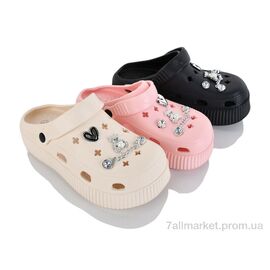 Крокси жіночі літні Літо SD10614 mix (12 пар р.35-40) "M&L  Alex13" недорого оптом від прямого постачальника