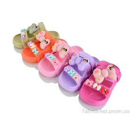 Шльопанці дитячі літні Літо 339-1 mix (12 пар р.30-35) "M&L  Alex13" недорого оптом від прямого постачальника