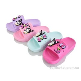 Шльопанці дитячі літні Літо 311-5 mix (12 пар р.30-35) "M&L  Alex13" недорого оптом від прямого постачальника