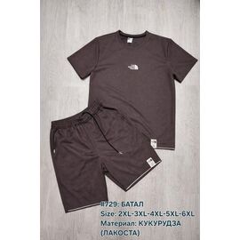 Костюм чоловічий 729 brown р.2XL-6XL "Essa" недорого оптом від прямого постачальника